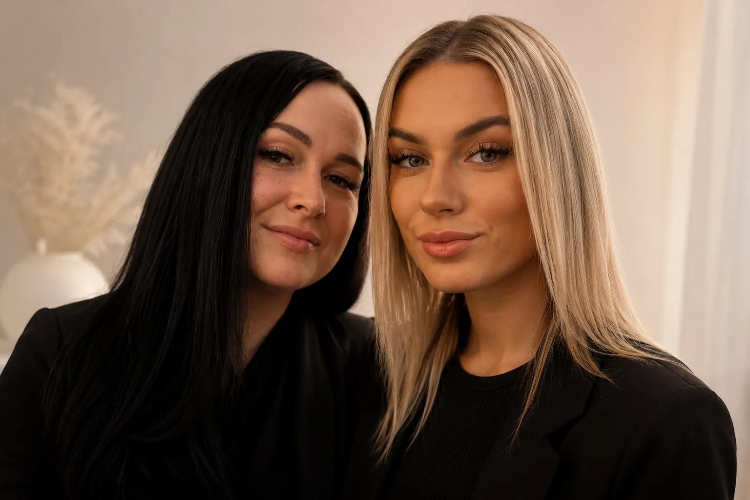 Camito ilustuudio ripsmetehnikud Gerli ja Marjette Tallinnas portreefotol